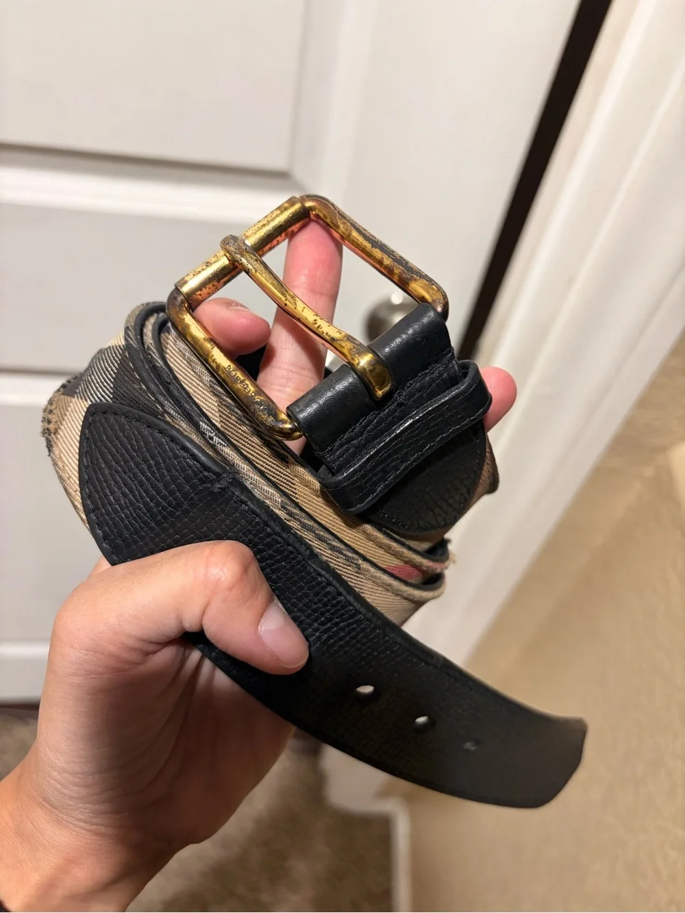 Burberry Belt Size 38